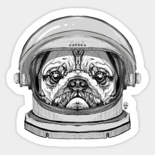 Astronault Pug Sticker